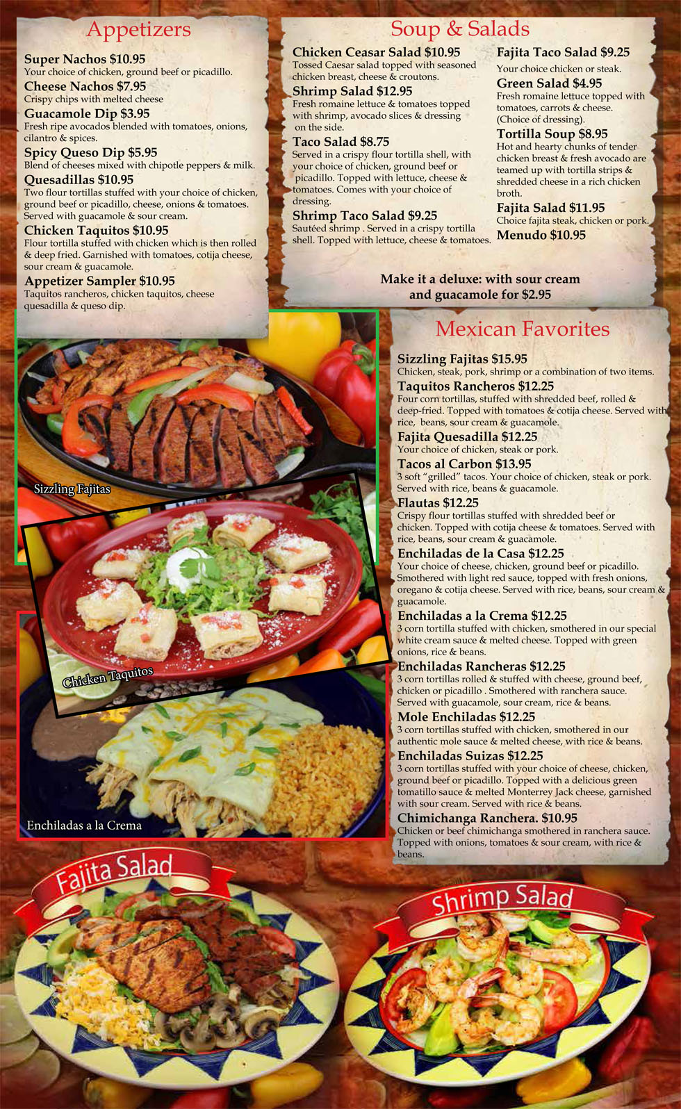 Dinner Menu 1